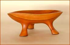 "Standing on All Three" bowl carved by Steve Schmeck