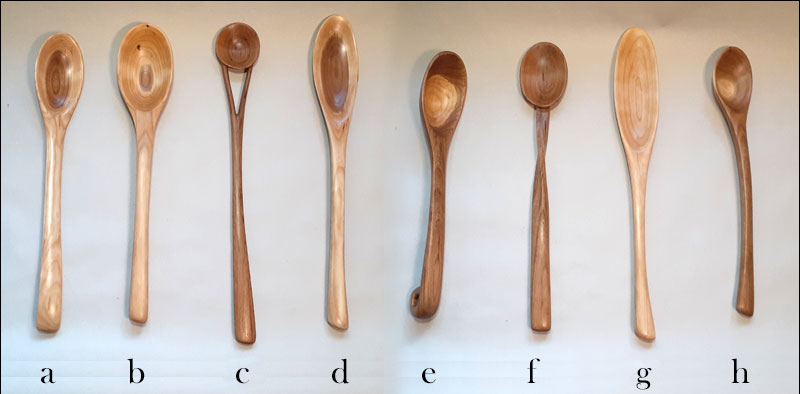 Spoons carved in 2024
