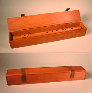 Hand made Flute in Cherry Box