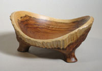 Cherry Butte #2 Carved Black Cherry Bowl by Steve Schmeck