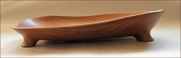 Hand carved cherry bowl -"Spring" by Steve Schmeck