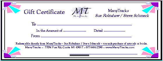 ManyTracks Gift Certificate