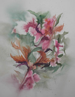 Blossom Spray watercolor