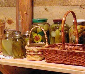 pickles in roote cellar
