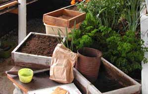 potting soil for flats