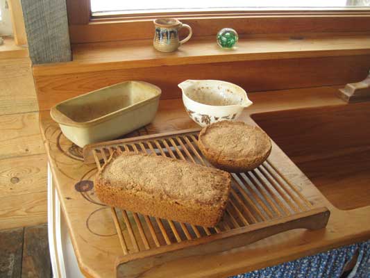 whole grain baked bread
