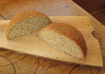 bread on cutting board