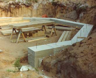 main house footings