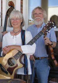 Sue on guitar, Steve on fiddle