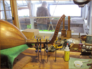 Oud in the shop for major repairs.