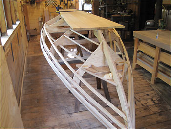 Bottom boards on frame