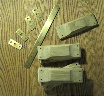 Oar lock pad parts