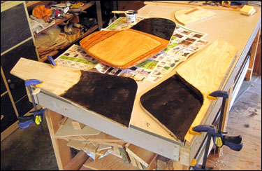 graohite/epoxy on rudder parts