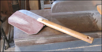 sanding paddle