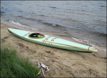 Kayak on the beach at Indian Lake