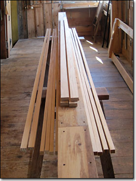 Long parts sawn ...