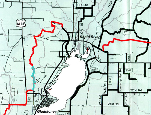 snowmobile trail 2 west south map