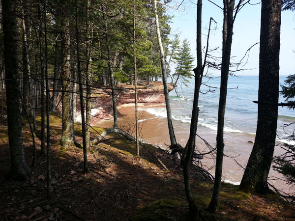 Little Presque Isle sandy cove