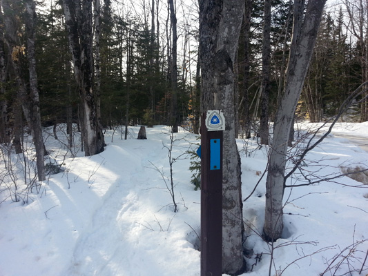 NCT Trailhead marker across from Valley Spur