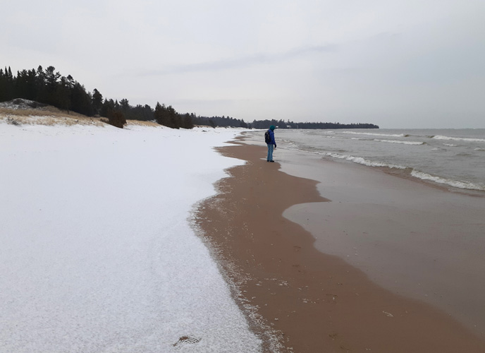 beach east at Thompson boat launch