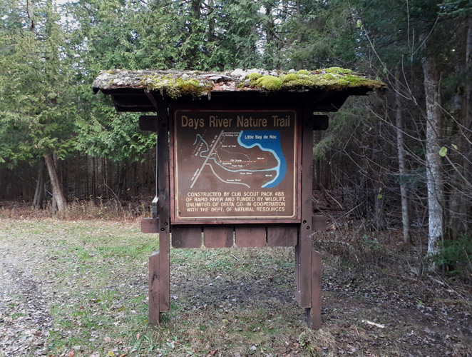 Days River Nature Trail sign