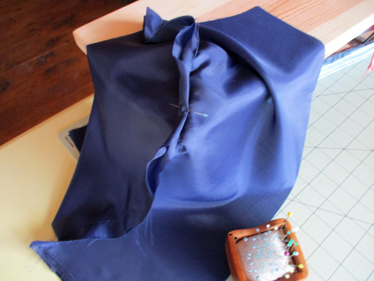 nylon hood folded seam