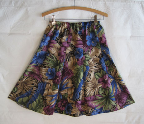 8 gore rayon skirt